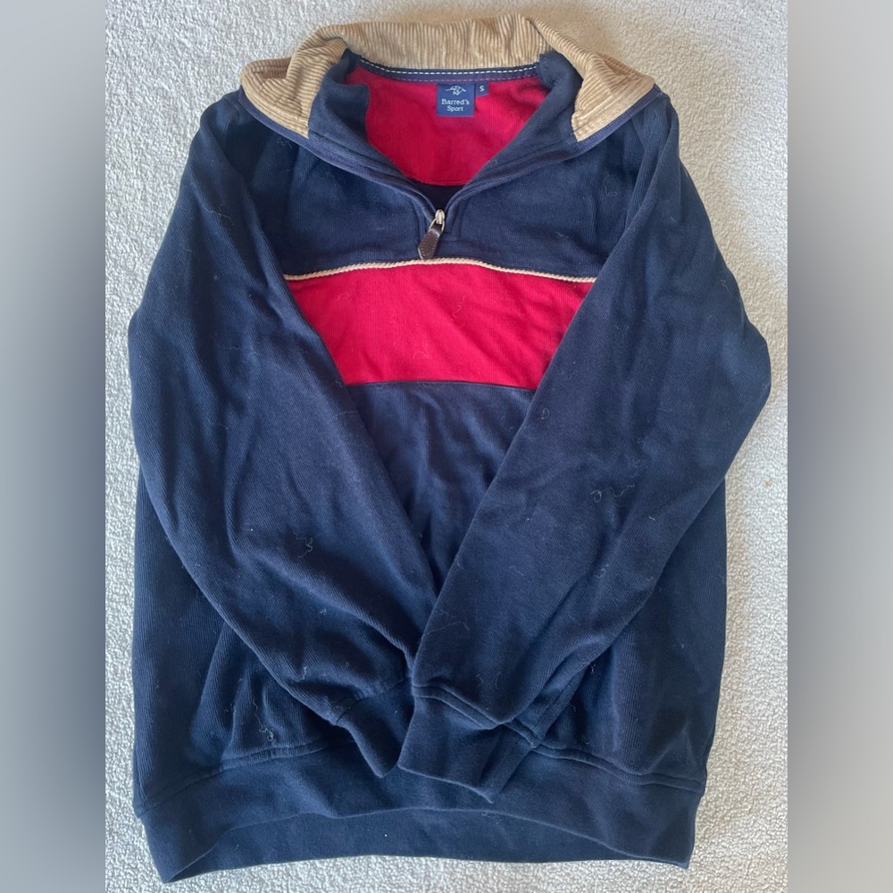 Vintage Barred’s Sport Quarter Zip Sweater